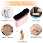 DIVINA VITAE Self Tan Brush Soft Body Makeup Brush Portable Self Tanning Brush Self Tanner Face Brush For Body & Leg Makeup (Pink)