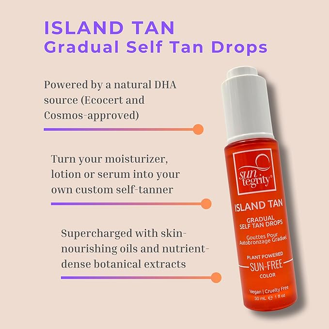 Island Tan Gradual Self Tan Drops by Suntegrity (Exp 07/2027)