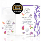 Gentle Face Cream Moisturizer for Kids and Preteens – Nourishing and Calming for All Skin Types – Natural Ingredients: Hyaluronic Acid and Vitamin E - Made in UK 50ml