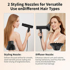 Professional High Speed Ionic Hair Dryer | Ultra-Fast Drying | Low Noise | 110000 RPM |Metal Body |Household Travel| Compact Blow Dryer with Magnetic Diffuser for Faster Drying All Hair Types