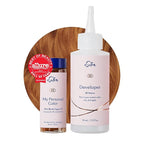 eSalon Permanent Hair Color & Hair Dye Complete Kit - Personal Colorist Kit for Up To 100% Gray Coverage for All Hair Types - Professional-Grade Ammonia-Free Hair Dye (Dark Blonde Copper 7C)