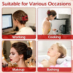 French Flat Hair Clips for Women 6pcs Hair Claw Clips for Thick or Thin Hair Matte Claw Clips for Girls Barrettes Non-Slip Strong Hold Hair Accessories for Women (Red)