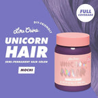 Lime Crime Unicorn Hair Dye Full Coverage, Mochi (Lavender) - Vegan and Cruelty Free Semi-Permanent Hair Color Conditions & Moisturizes - Temporary Purple Hair Dye With Sugary Citrus Vanilla Scent