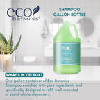 Terra Pure 1-Shoppe Eco Botanics Natural Shampoo with Raw Honey & White Tea | Gallon Jug Bulk Toiletries for Airbnb, Vacation Rentals, and Home Bathroom | Refill For Soap Dispensers