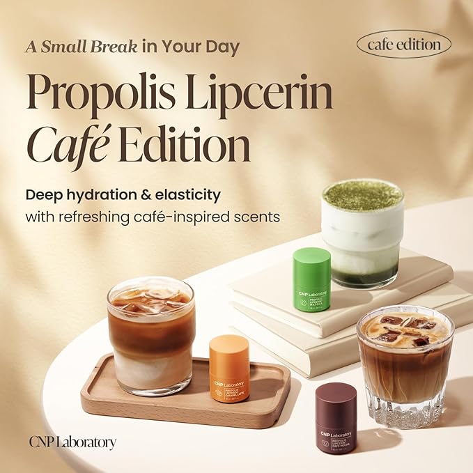 CNP Café Lip Butter - Propolis Lipcerin™ 05 Caffé Mocha, Hydrating Overnight Manuka Lip Balm & Mask, 12hr Long-Lasting Moisture, Stocking Stuffers, Gifts for Women, 0.5 fl.oz.