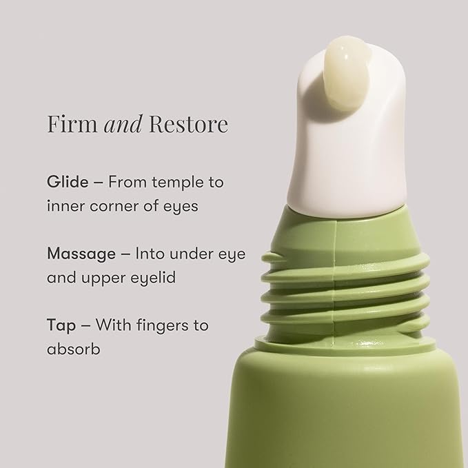 Daily Practice by Dr. B Firm and Restore Eye Cream - Anti-Aging Under Eye Cream with Peptides & Hyaluronic Acid - Brightening, Hydrating for Dark Circles & Puffiness - Paraben & Phthalate-Free - 15ml