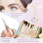 3.8 Inch Silver Eyebrow Scissors, Stainless Steel small scissors for Personal Care, Professional Grooming Scissors for Eyebrows, Mustache & Beard Hair Trimming