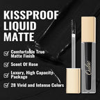 Oulac Black Lipstick for Women, Makeup Matte Liquid Lipsticks, Highly Pigmented Color Lip Stain with Creamy Formula, Long Lasting, Waterproof, Vitamin E, Vegan, Cruelty-Free, M23