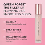 Lawless Queen Forget the Filler Lip Plumping Line Smoothing Gloss - Rosy Outlook - Premium Volumizing Lip Gloss with Natural Ingredients Designed to Plump, Firm, and Hydrate Lips 0.19 oz