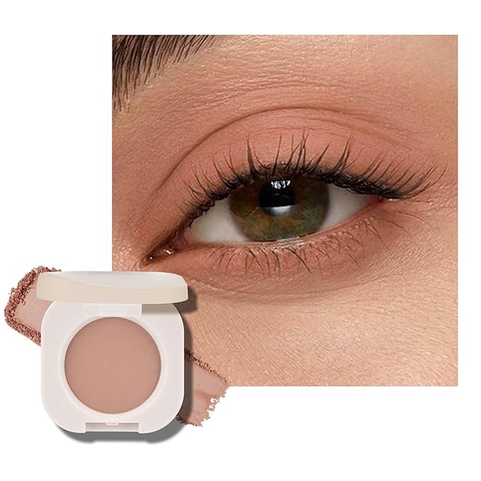 KYDA Single Matte Eyeshadow, Dusty Rose Pink Eyeshadow, Ultra-fine Smooth Powder, Lightweight Blendable Formula, Warm Tone Eyes Makeup, Mist Rose