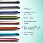 Thrive Causemetics Infinity Waterproof Eyeliner Pencil, Built In Sharpener & Smudge Tip, Long Lasting, Smudge Proof, Hyaluronic Acid & Shea Butter, Vegan & Cruelty Free, Alondra (Aubergine Shimmer)