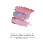 Flower Knows Violet Strawberry Rococo Eyeshadow Palette,Purple Pink Makeup Palette with 3 Matte + 2 Shimmer Shades,Blendable Smooth Cute Eye Makeup,0.21 Oz(Starmoon Strawberry)