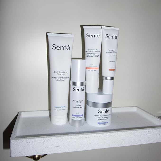 Senté Even Tone Mineral Sunscreen Tinted | SPF 36 Medium-Dark | Hydrating, Lightweight Sun Protection Treatment for Redness & Discoloration | UVA/UVB & Blue Light Defense | 1.7 oz