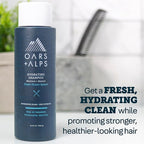 Oars + Alps Men's Sulfate Free Hydrating Shampoo, Infused with Kelp & Algae Extracts, Moisturizing Formula, Fresh Ocean Splash Scent, 1 Pack, 13.5 Fl Oz