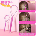 YGDZ Toddler Hair Accessories: 312 Elastic Hair Ties in 24 Colors, Small 3cm No Crease Ponytail Holders for Girls