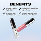 Sacheu Lip Liner STAY-N Peel Off Lip Stain — Long Lasting Waterproof Lip Tint with Hyaluronic Acid & Vitamin E — Transfer Proof Matte Finish, Vegan & Cruelty-Free (p-INKED & Bunny Ear)