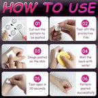 Face Glitter Makeup Patches, Face Glitter Freckles Face Tattoo, Sparkle Freckles Temporary Tattoo, Hot Pink Face Speckles Patches, Sweatproof Waterproof Fake Freckles for Women 6 Sheets