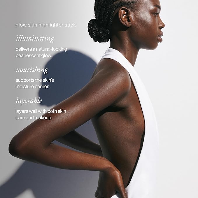 goop Beauty Glow Skin Highlighter Stick | Multi-Use Highlighter with Pearlescent Glow | Amino Acid & Micropearl Blend | Makeup and Skincare | Sunny: Cool-Toned Bronze | 0.28 oz