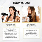 Hair Volumizer Thickening Spray (8.5 oz), Volume Texturizing Spray for Fine Hair Women & Men, Organic Ingredients, Protects, Strengthens & Repairs