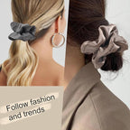 Hair Scrunchies for Women - Hair Ties No Damage Both for Thick Hair or Thin Hair Curl Hair No Crease Scrunchies Ponytail Holder No Hurt Your Hair