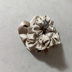 3 Pieces Satin Scrunchies Set for Hair No Crease Elastic Hair Ties for Women and Girls (Taupe)