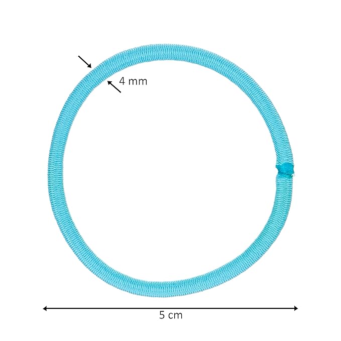 Expressions 216-Piece Hair Ties, 4mm Pastel Colors Value Pack, Durable Ponytail Holders For Thick Hair, Curly Hair and All Hair Types