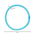 Expressions 216-Piece Hair Ties, 4mm Pastel Colors Value Pack, Durable Ponytail Holders For Thick Hair, Curly Hair and All Hair Types