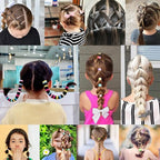 YANRONG Ponytail Holders and Scrunchies For Girls and Women, Traceless Elastic Ropes and Rubber Bands For Hair, Baby and Kids (2155PCS) Mix