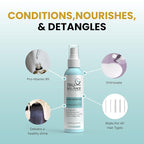 TRU-BALANCE Hair-Smoothie – Best Leave-in, Heat Protectant & Hair Detangler Spray with Vitamin E, Coconut Oil and Vitamin B-5 | Perfect Treatment and Prep for Your Hair's Awesome Styling - 8 oz