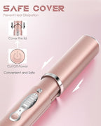 Portable Titanium Cordless Hair Straightener, Heats Up in Seconds & Lasts Up to 50 Minutes & USB C Rechargeable, Dual Voltage Wireless Mini Travel Flat Iron for Edges Bangs - Not for Thick Hair Type