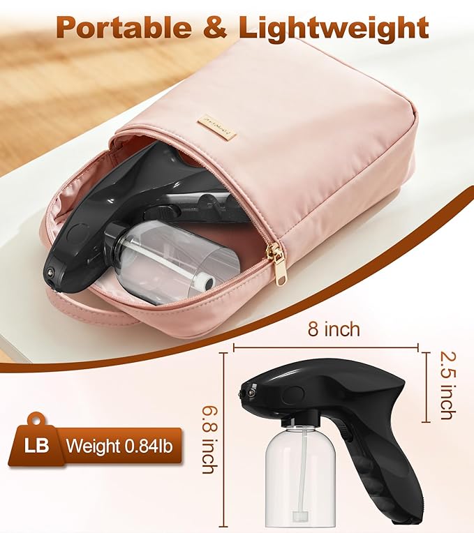 Cordless Spray Tan Machine, Spray Tan Gun for Self Tanning Travel Beach Salon DIY, Portable & Rechargeable Spray Tan Machine, Long Battery Life, Even Spraying, Lightweight, Include Type-C Cable, Mitt