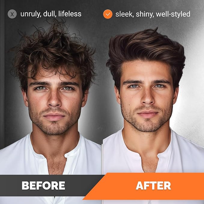 Hair Styling Pomade for Men, Strong Hold with Medium Shine, Water-Based Hair Wax, Classic Gentleman Grooming Product, Flexible All-Day Hold, Easy Rinse, 3.52 oz