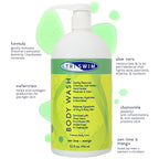 TRISWIM Chlorine Removal Body Wash 32 Fl Oz | Removes Chlorine, Bromine, Hard Water Minerals & Saltwater | Hydrates & Restores Skin | Zen Lime + Mango Scent