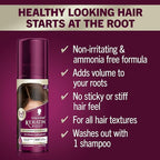 Schwarzkopf Keratin Root Temporary Hair Color Spray, Dark Brown, Instant Gray Coverage, Thicker, Fuller-Looking Roots, Easy-to-Use, No Ammonia, Low Mess Application, Scalp Friendly