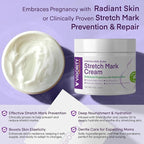 Stretch Mark Cream for Pregnant Women: Stretch Mark Treatment for Pregnancy - Belly Butter For Pregnant Women - Massage Lotion To Prevent And Repair Maternity Stretch Marks Scar - 4 Oz
