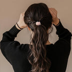 10pcs Colorful Hair Ties with Gold & Crystal Beads, Thin Elastic Ponytail Holders for Women, No Damage, Stylish Hair Accessories