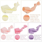 MEEDEE 100 Pack Pastel Rainbow Elastic Hair Accessories: No Crease Soft Ribbon Hair Ties, Knotted Ponytail Holders, Damage-Free Yoga and Workout Hairbands, Colorful Elastic Bracelets