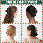 TOCESS 8 Pack Neutral Big Hair Claw Clips for Women Large Claw Clip for Thin Thick Curly Hair 90's Strong Hold 4.33 Inch Nonslip Matte Hair Clips