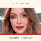 Runway Rogue 90s Vibe Lipstick, Moisturizing Matte Nude/Light-Rose Lipstick, ‘Booked Out’
