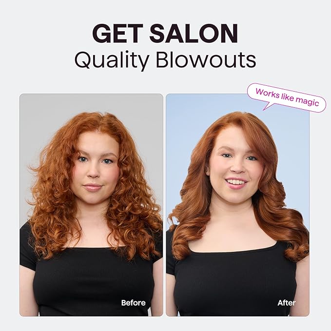 Wavytalk Thermal Brush, 1.5 Inch Blowout Express Ionic Heated Round Brush Creates Blowout Look Makes Hair Shinier & Smoother, Dual Voltage, Easy to Use (Green)