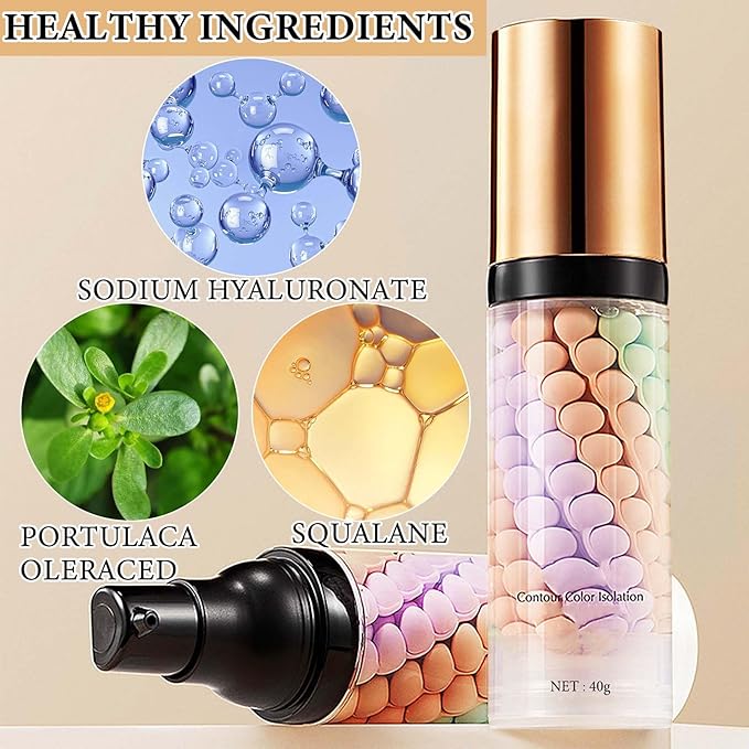 1 Pcs One Step Color Corrector,Natural Isolation Cream,Face