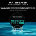 TRENDSTARTER - THICKENING FIBER (4oz) - Medium Hold - Matte Finish - Premium Hair Thickening Clay Pomade - Water-Based - All-Day Hold Styling Product