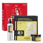 COSRX Snail Mucin Limited Holiday Gift Set with Snail Mucin Repairing Serum, Moisturizer & Collagen Face Mask, Korean Skin Care Set, Stocking stuffers, Gifts for Women, Amazon Exclusive