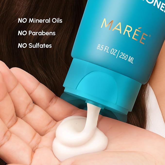 MAREE Deep Conditioning Hair Mask Conditioner for Women & Men – Hydrating Moisturizing Color Safe Hair Conditioner – Hair Moisturizer for Curly Dry Damaged Color Treated – Acondicionador Para Cabello
