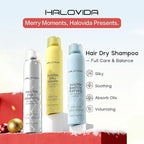 HALOVIDA Dry Shampoo Pack of 3, Dry Scalp Shampoo Spray for Dark Hair Leaves No White Residue, Absorb Oils, Volumizing & Refresh Hair for 72 Hours, 5.07 Fl Oz (Osmanthus Grove+Toyoko Yuzu+Coastal Air)