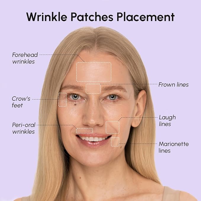 MAREE Face Lift Tape Wrinkle Patches – Anti-Wrinkle Patches for Lip – Smile Line Patches for Eyes, Neck & Forehead – Neck Lift Face Tape for Wrinkles – Overnight Lifting Stickers for Women – 224 Pcs