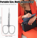 LePinko Cuticle Scissors, Extra Fine Tip, for Manicure and Pedicure, Gifts for Men Women
