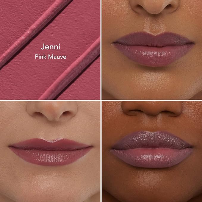 Thrive Causemetics Impact-FULL Smoothing Lipstick, Moisturizing Lip Makeup Essential with Vitamin E, Lightweight Creamy Lipstick for Women, Long Lasting, Vegan, Shade Jenni (Pink Mauve)