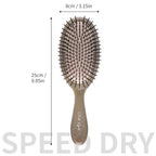 Paddle Hair Brush for Women-Detangling Cushion Brush with Soft Ball-Tip Bristles,Anti-Static Wide Brush for Wet Dry Hair,Smooth Comfortable Scalp Care