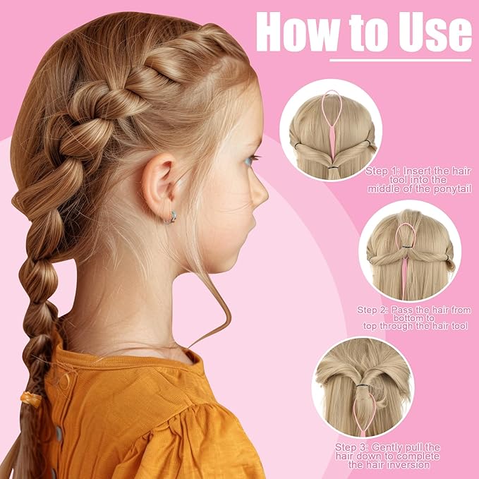 28 Colors Rubber Bands for Hair, 1500 Pcs Elastic Hair Bands Baby Girl Hair Ties Mini Hair Rubber Bands with 4 Hair Styling Tools 10 Hair Clips Hair Accessories for Toddler Baby Girl Kids